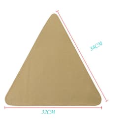 image-Folding Portable Camping And Hiking Trip With Triangular Fabric Stool