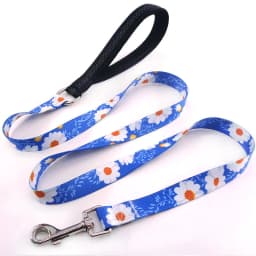 image-Flower training dog pet supplies printed dog leash