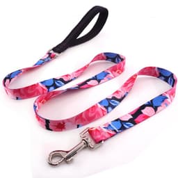 image-Flower training dog pet supplies printed dog leash