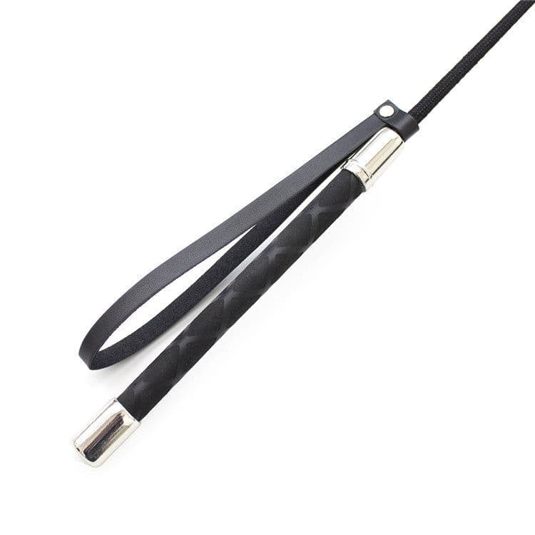 image-Horse Riding PU Leather Riding Whip Fun Supplies Straight Whip Pointer Slave