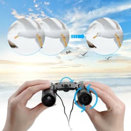 image-Binoculars 30x60 Zoom Travel Compact Folding Telescope Hunting Day Night Outdoor Small Pocket Binoculars Compact Adults, Mini Kids Binoculars Boys For Bird Watching, Concert Theater Opera