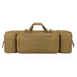 image-VOTAGOO Double Rifle Case Gun Bag, Safely Long-Barrel Firearm Transportation Cases Locks, All-Weather Soft Tactical Range Bag Ackpack For Shotgun Spacious Heavy Duty