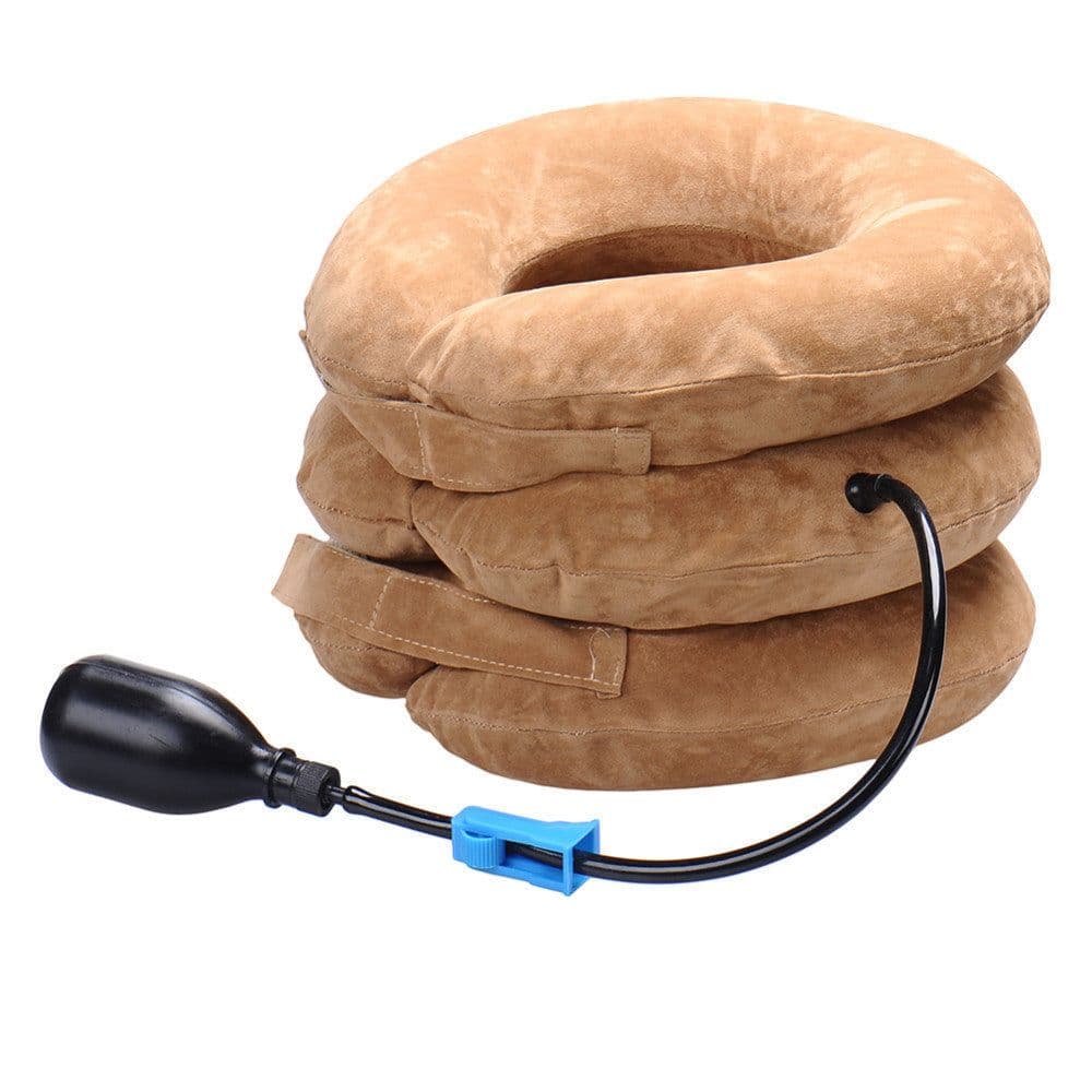 image-Portable Three-layer Cervical Traction Device For Home Use