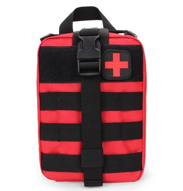 image-Tactical First Aid Kit Waist Bag Emergency Travel Survival Rescue Handbag Waterproof Camping First Aid Pouch Patch Bag