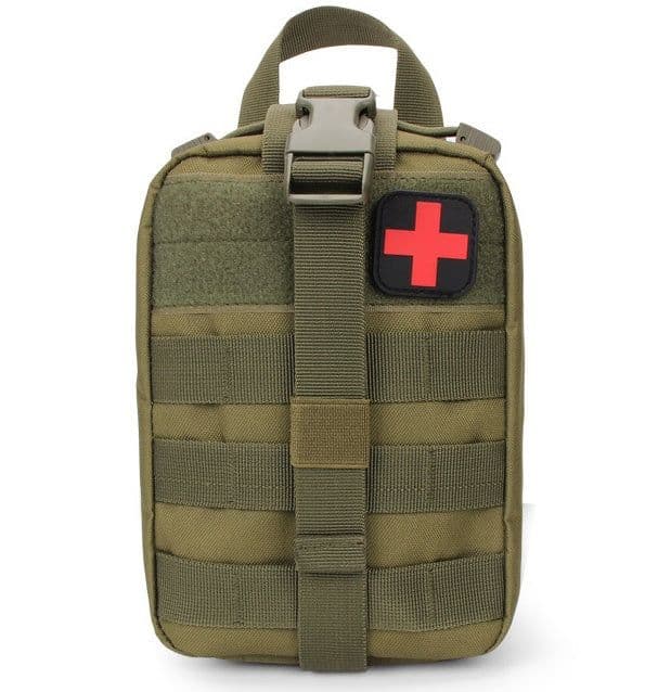 image-Tactical First Aid Kit Waist Bag Emergency Travel Survival Rescue Handbag Waterproof Camping First Aid Pouch Patch Bag