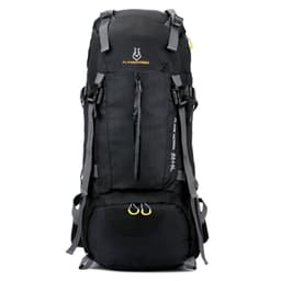 image-Mountaineering waterproof outdoor sports nylon bag Wild camping backpack Rainproof 60L mountaineering bag wholesale