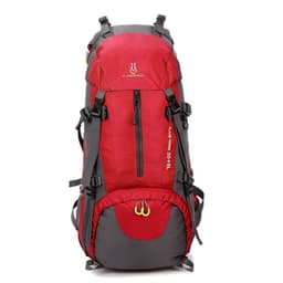 image-Mountaineering waterproof outdoor sports nylon bag Wild camping backpack Rainproof 60L mountaineering bag wholesale