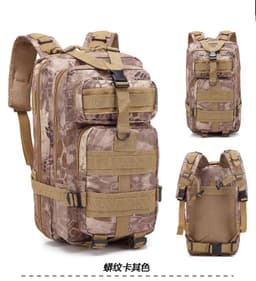 image-Camouflage Backpack Outdoor Sports Upgraded 3P Bag Camouflage Backpack Tactical Backpack Outdoor Camping Travel