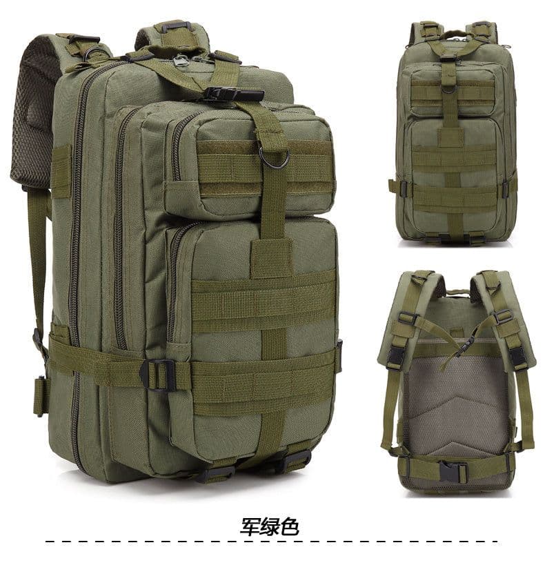 image-Camouflage Backpack Outdoor Sports Upgraded 3P Bag Camouflage Backpack Tactical Backpack Outdoor Camping Travel