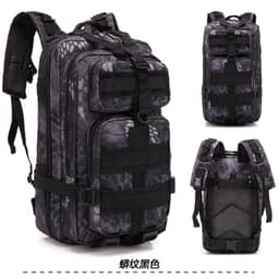 image-Camouflage Backpack Outdoor Sports Upgraded 3P Bag Camouflage Backpack Tactical Backpack Outdoor Camping Travel