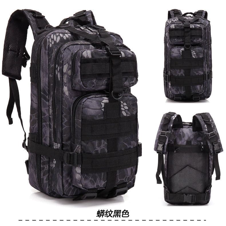 image-Camouflage Backpack Outdoor Sports Upgraded 3P Bag Camouflage Backpack Tactical Backpack Outdoor Camping Travel