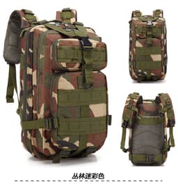 image-Camouflage Backpack Outdoor Sports Upgraded 3P Bag Camouflage Backpack Tactical Backpack Outdoor Camping Travel