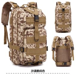 image-Camouflage Backpack Outdoor Sports Upgraded 3P Bag Camouflage Backpack Tactical Backpack Outdoor Camping Travel