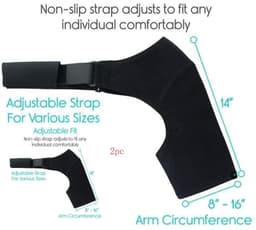 image-Neoprene Brace Dislocation Injury Arthritis Pain Shoulder Support