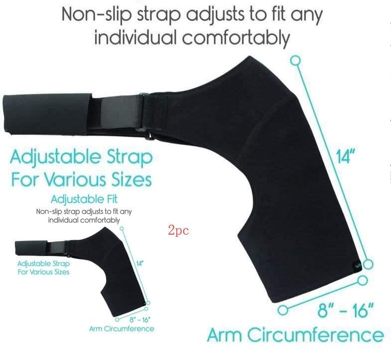 image-Neoprene Brace Dislocation Injury Arthritis Pain Shoulder Support