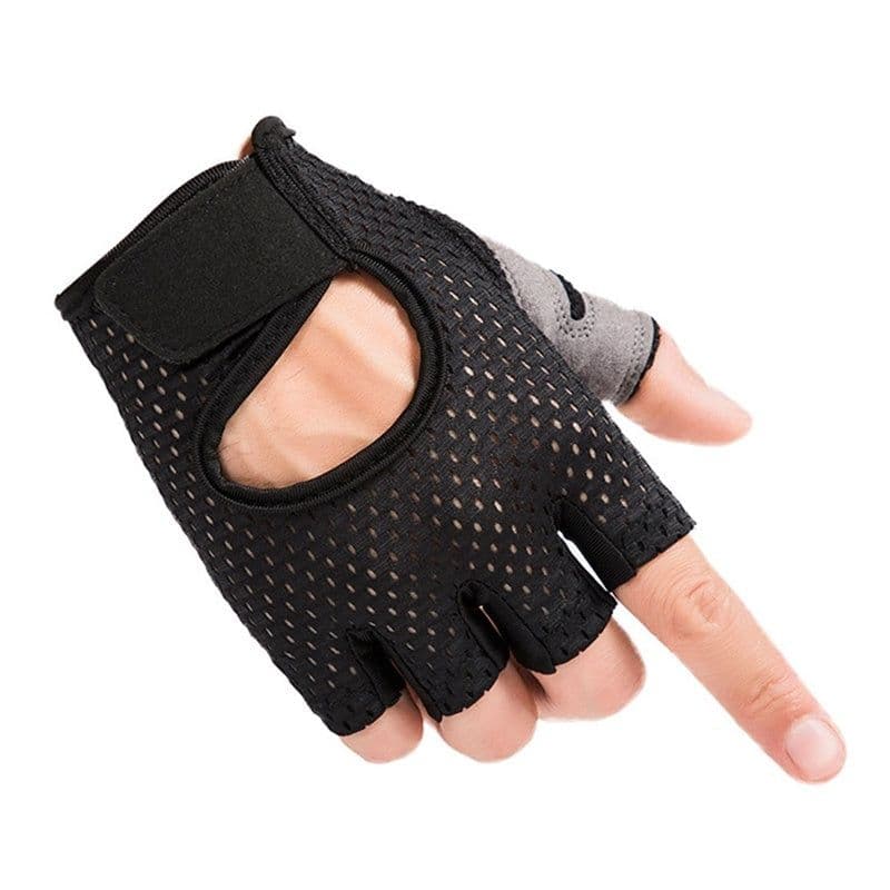 image-Half finger gloves sports fitness gloves outdoor riding non-slip wear gloves