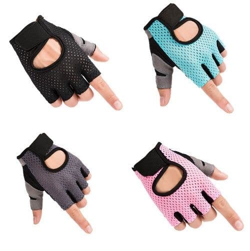 image-Half finger gloves sports fitness gloves outdoor riding non-slip wear gloves