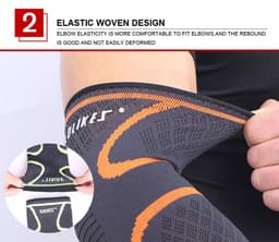 image-AOLIKES 1PCS Breathable Elbow Support Basketball Football Sports Safety Volleyball Elbow Pad Elastic Elbow Supporter