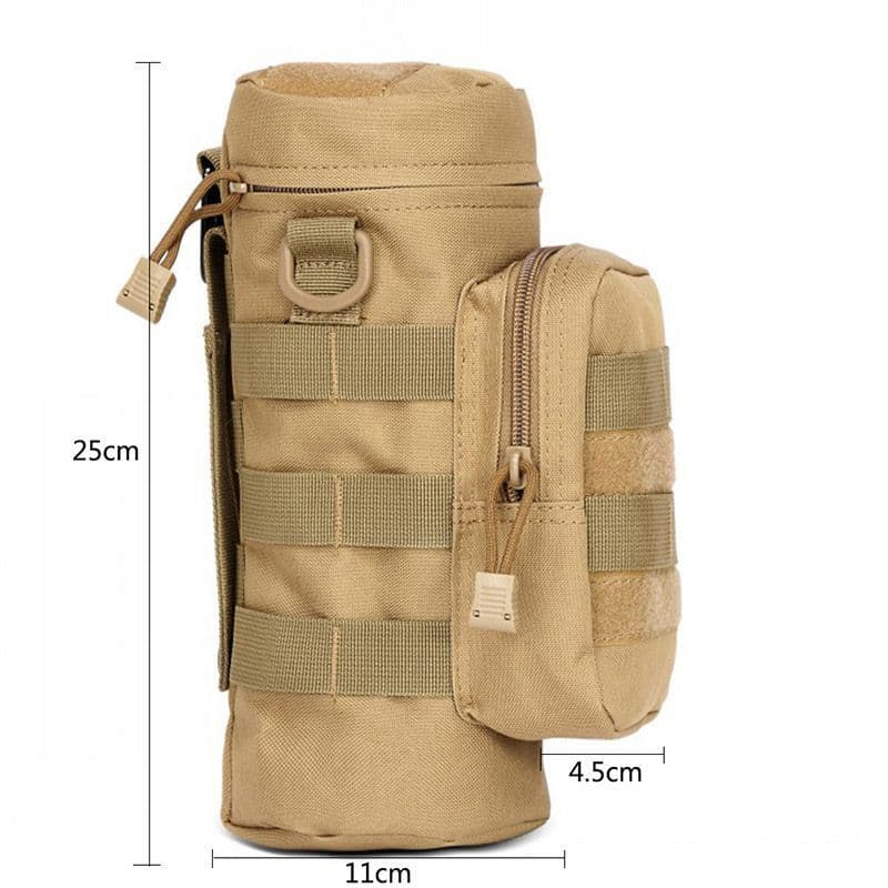 image-Outdoors Molle Water Bottle Pouch Tactical Gear Kettle Waist Shoulder Bag for Army Fans Climbing Camping Hiking Bags