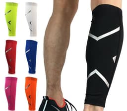 image-Basketball Football Compression Leg Sleeve Calf Support High Elastic Running Legs Warmers Shin Guard Cycling Leg Warmers