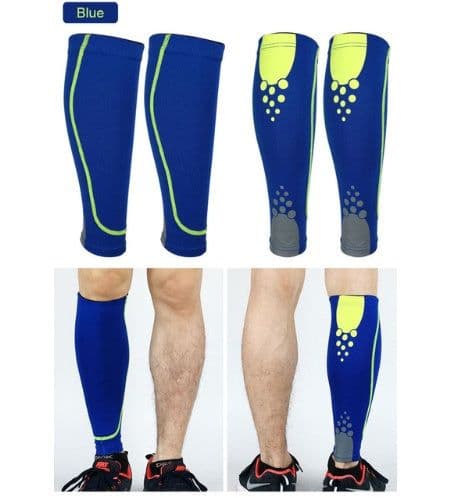 image-1PC Men Women Running Bicycle Calf Leg Brace Support Stretch Sleeve Compression Exercise Leggings Basketball Football Knee Pads