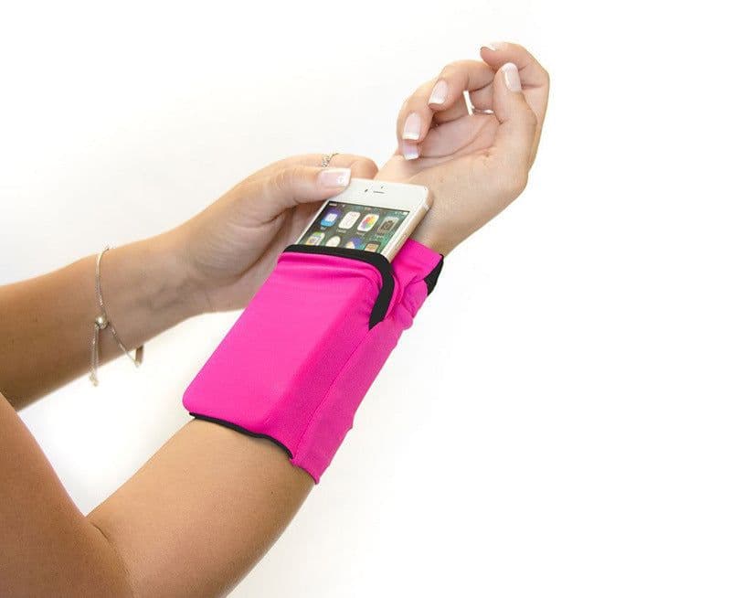 image-Gym Cycling Running Phone Arm Bag Wristband Badminton Tennis Sweatband Wrist Support Pocket Wrist Wallet Pouch Arm Band Bag