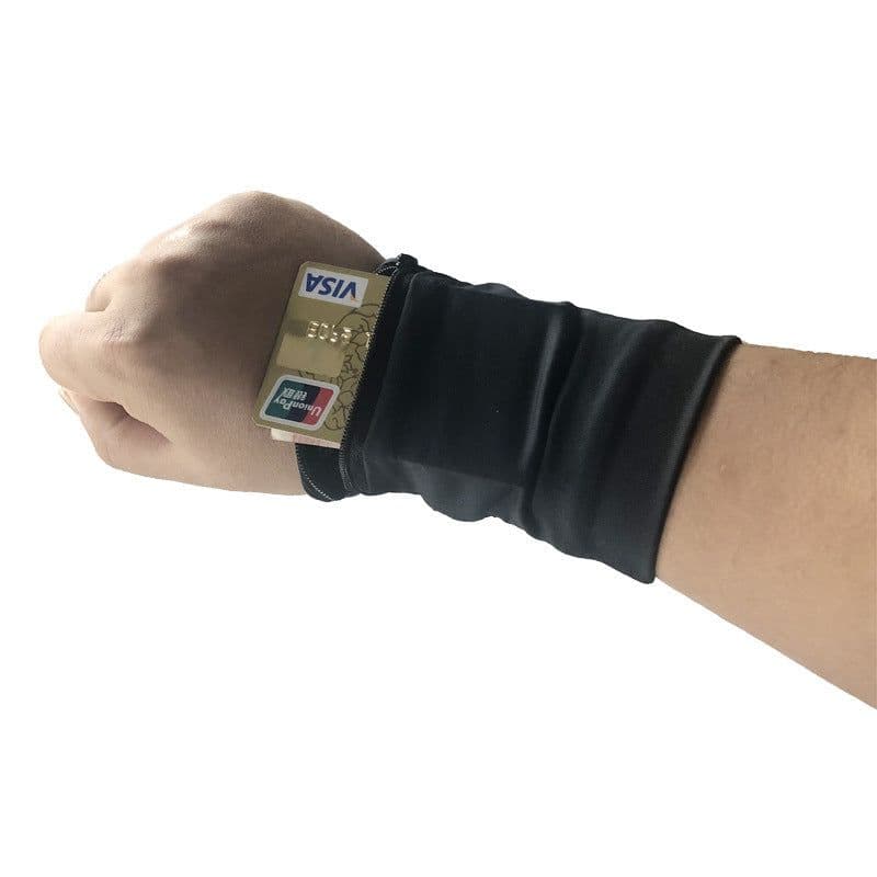 image-Gym Cycling Running Phone Arm Bag Wristband Badminton Tennis Sweatband Wrist Support Pocket Wrist Wallet Pouch Arm Band Bag