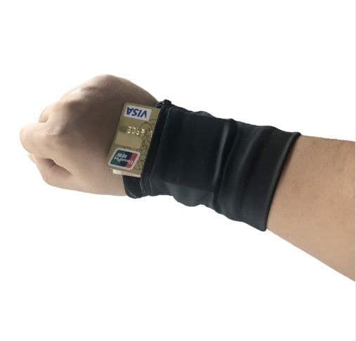 image-Gym Cycling Running Phone Arm Bag Wristband Badminton Tennis Sweatband Wrist Support Pocket Wrist Wallet Pouch Arm Band Bag