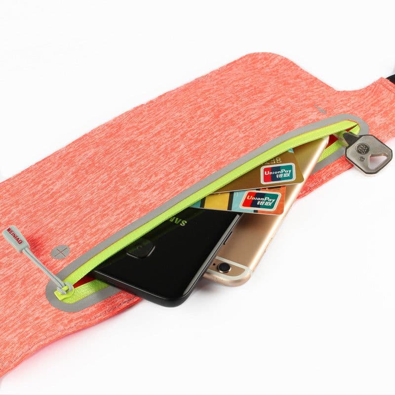 image-Sports Running Bag Sports Outdoor Pockets Fitness Waterproof Jogging Pockets Invisible Mobile Phone Pockets