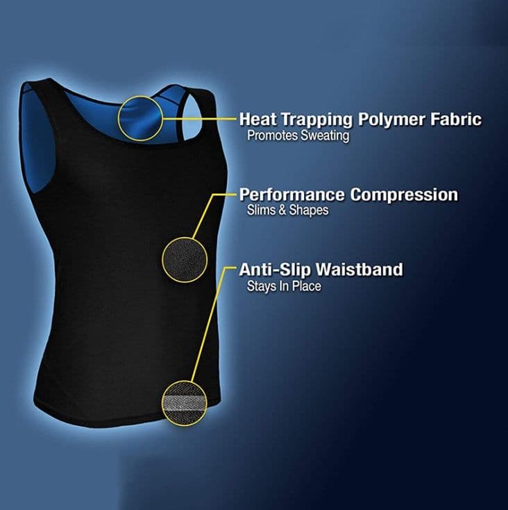 image-Fat Burning Abdomen Fitness Sweat Vest Running Sportswear