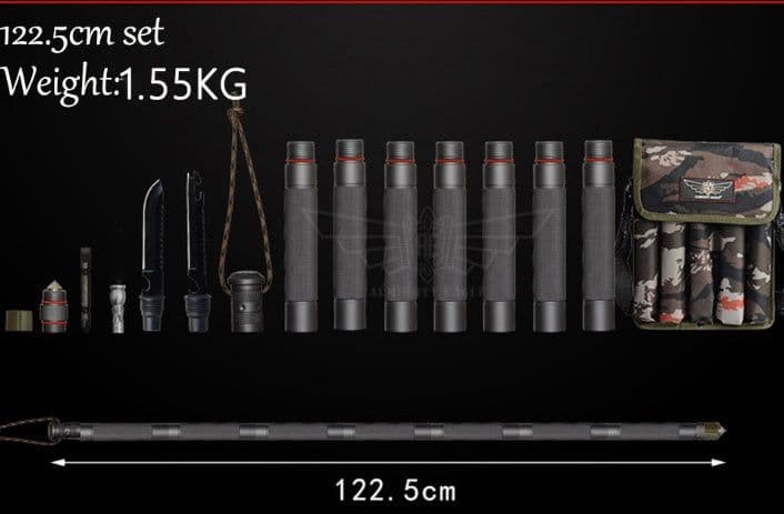 image-Outdoor Defense Tactical Stick Alpenstock Hiking Camping Equipment Multifunctional Walking Stick