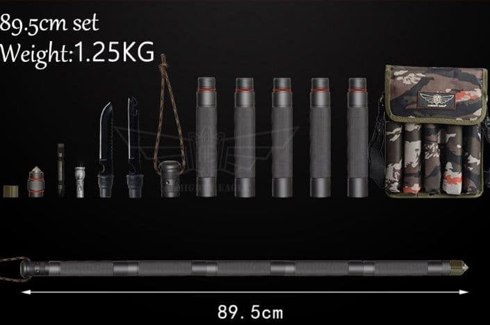 image-Outdoor Defense Tactical Stick Alpenstock Hiking Camping Equipment Multifunctional Walking Stick