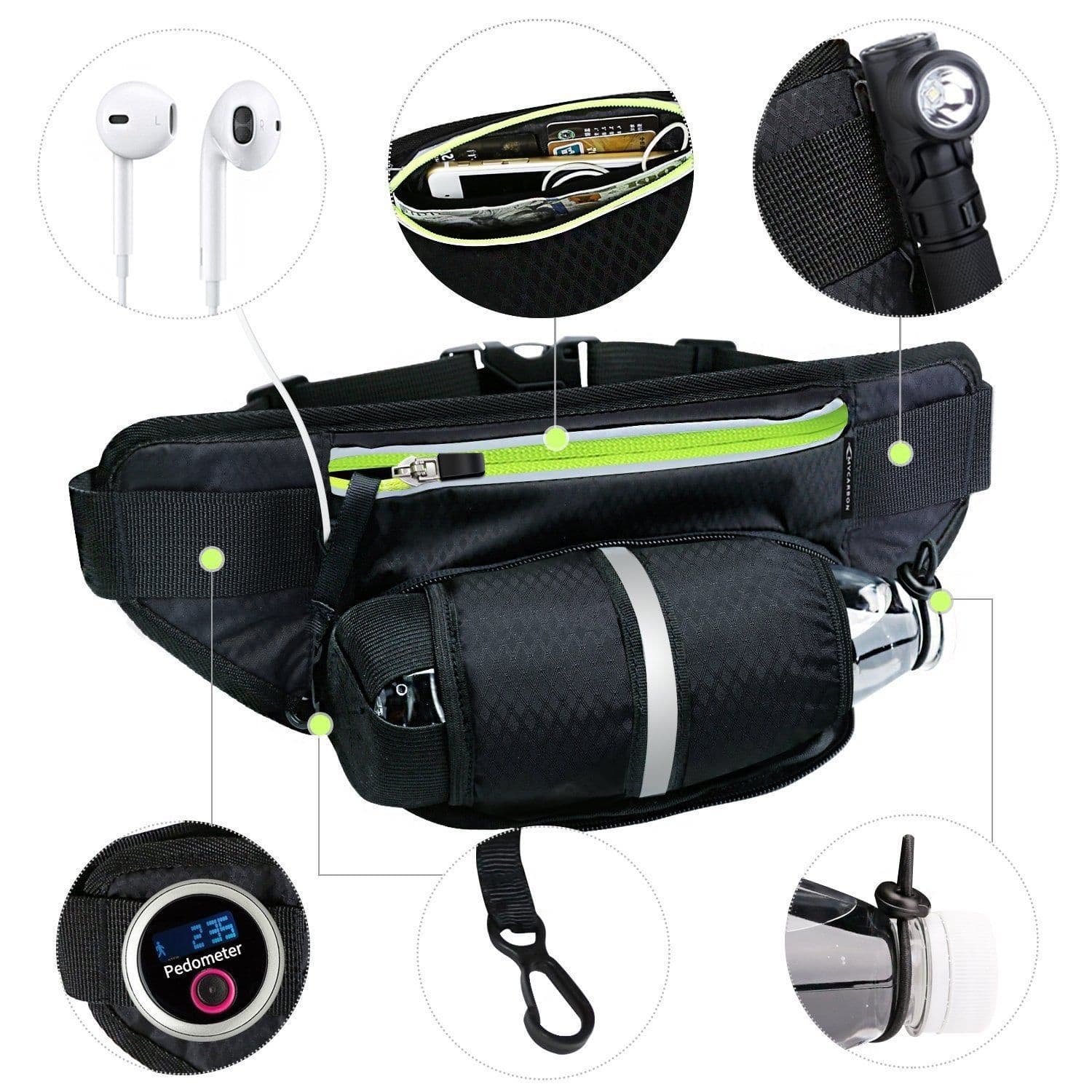 image-Multifunctional Running Waist Bag Sports Belt