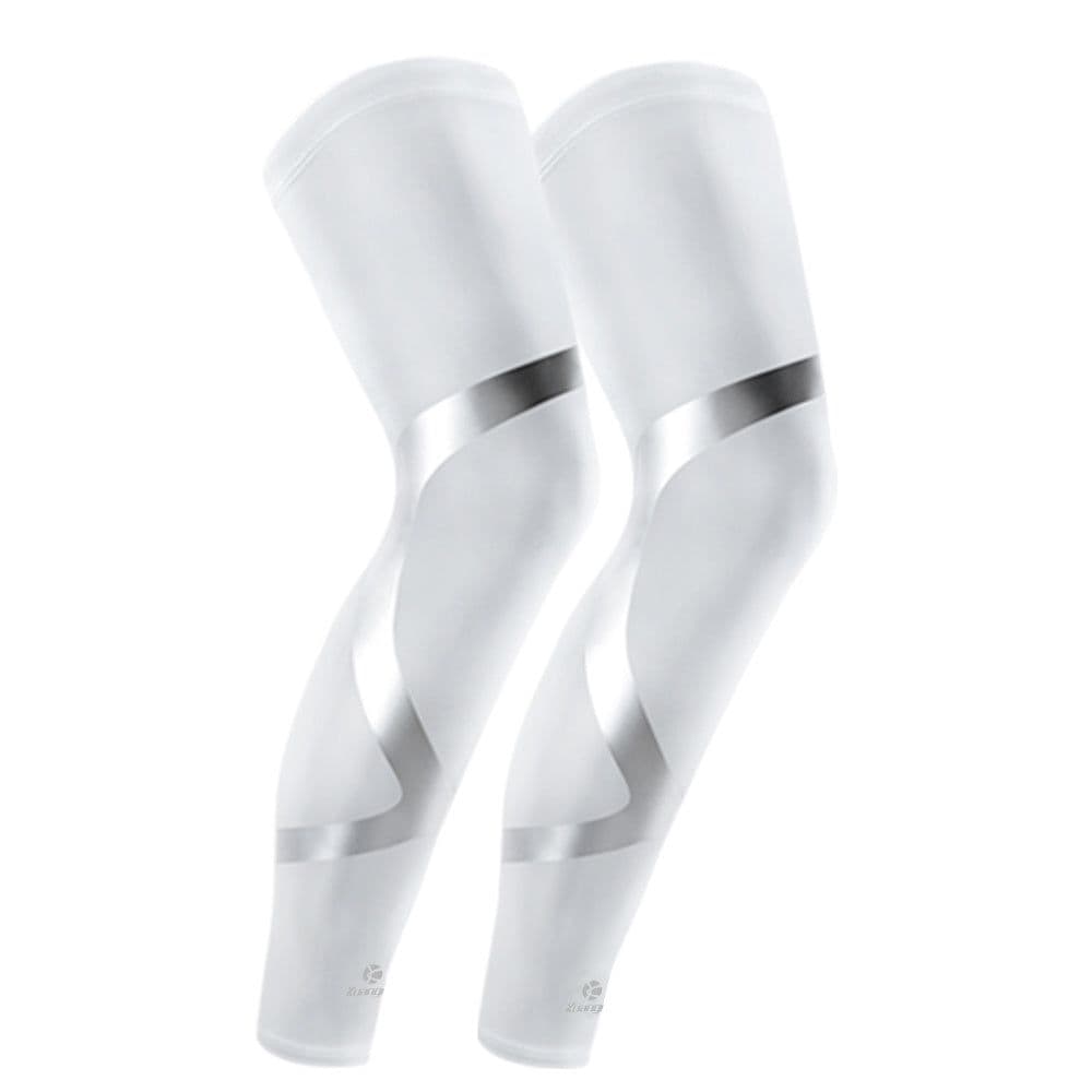 image-Kuangmi 2 Pcs Leg Compression Sleeve Basketball Support Sports Knee Protector Socks Pads Shin Guard Football Leg Warmers Cycling