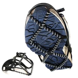image-1 Pair Ice Snow Gripper Non-Slip Elastic Shoes Boots Professional Anti Skid Spikes Grips Unisex Shoe Covers Crampons For Outdoor