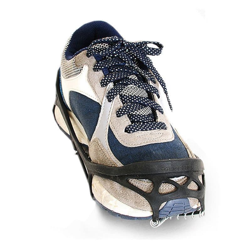 image-1 Pair Ice Snow Gripper Non-Slip Elastic Shoes Boots Professional Anti Skid Spikes Grips Unisex Shoe Covers Crampons For Outdoor