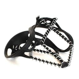 image-1 Pair Ice Snow Gripper Non-Slip Elastic Shoes Boots Professional Anti Skid Spikes Grips Unisex Shoe Covers Crampons For Outdoor