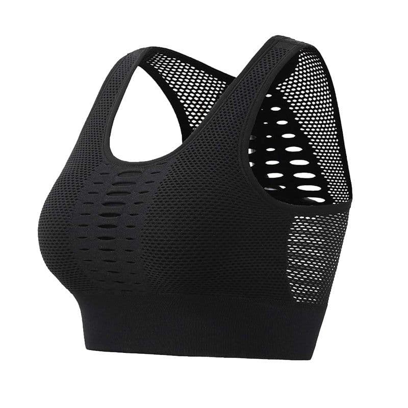 image-Women Sports Bra Sexy Brathable Mesh Sports Top