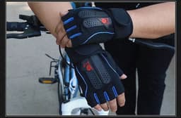 image-Fashion men's fitness gloves