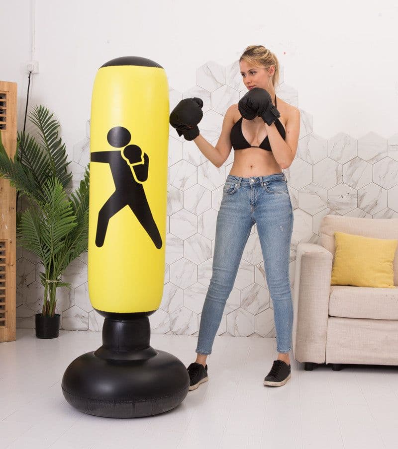 image-Boxing Punching Bag Inflatable Free-Stand Tumbler Sandbag