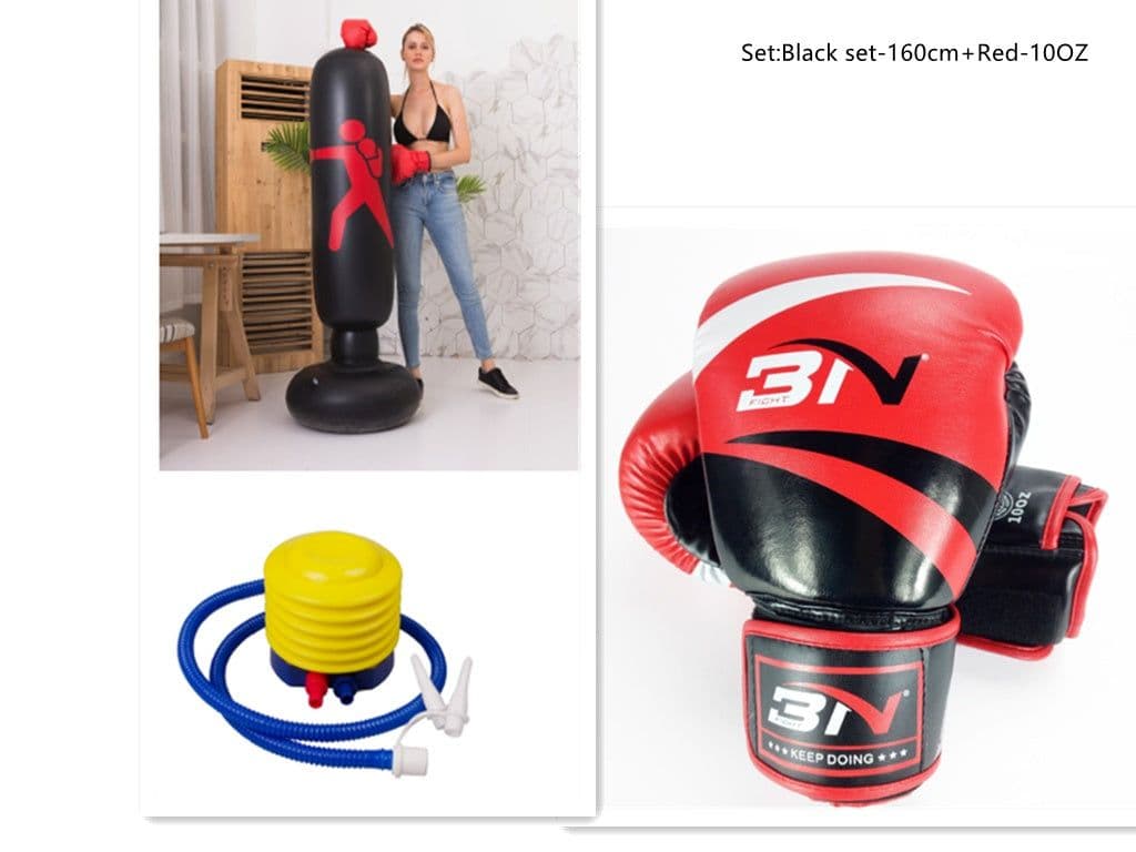 image-Boxing Punching Bag Inflatable Free-Stand Tumbler Sandbag