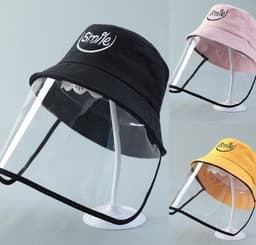 image-Child Protection Products Hot Buy Anti-spitting Protective Hat Dustproof Cover Kids Boys Girls Fisherman Hat