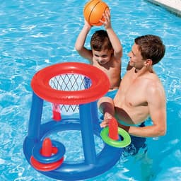 image-Inflatable Basketball Hoop PVC Basketball Hoop Frame Water Shooting Game