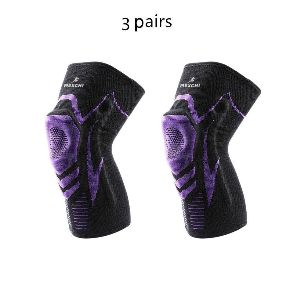 image-Outdoor fitness silicone sports knee pads