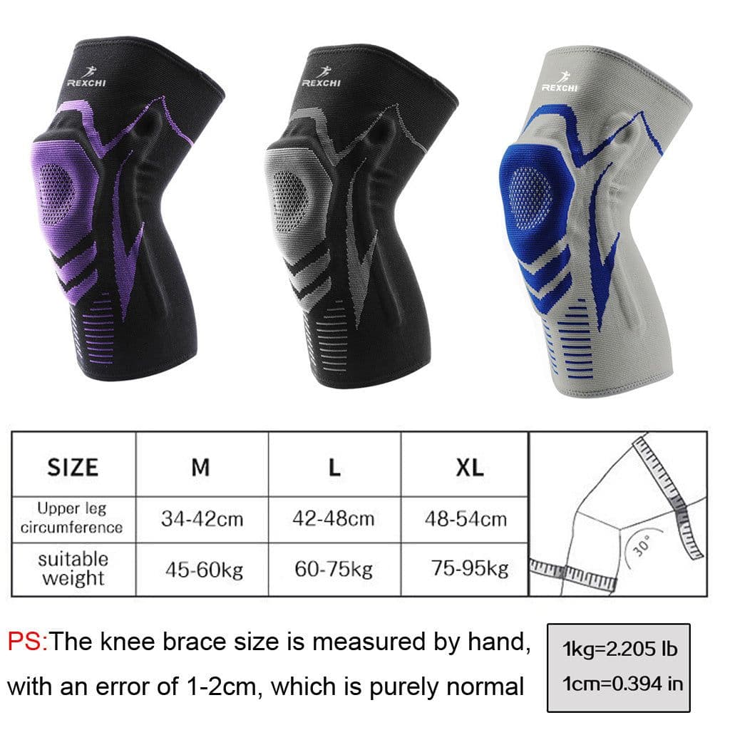 image-Outdoor fitness silicone sports knee pads