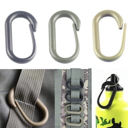 image-Plastic Oval Hanging Buckle Carabiner Hanging DIY Accessories Backpack Accessories