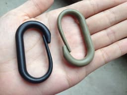 image-Plastic Oval Hanging Buckle Carabiner Hanging DIY Accessories Backpack Accessories