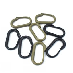 image-Plastic Oval Hanging Buckle Carabiner Hanging DIY Accessories Backpack Accessories