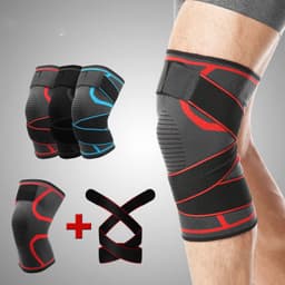 image-Outdoor sports compression horoscope cross strap knee pads