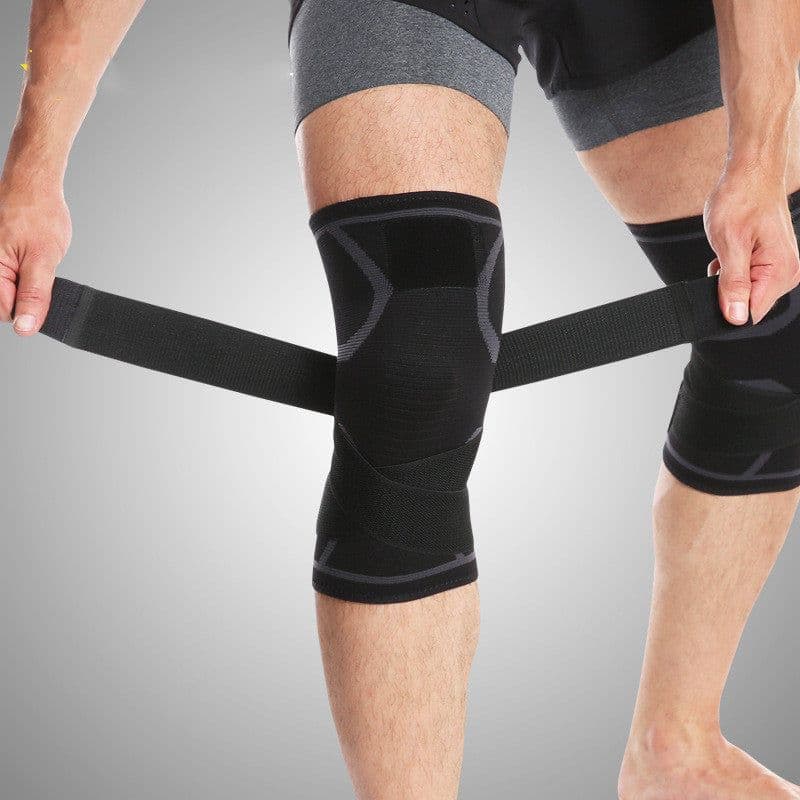 image-Outdoor sports compression horoscope cross strap knee pads